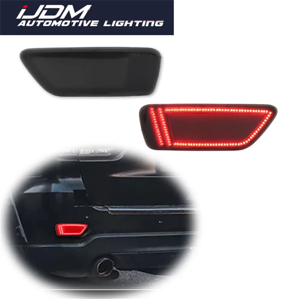 For Jeep Grand Cherokee 2012-2021 & Compass 2011-2017 For Dodge Journey Rear Bumper Reflectors Tail/Brake Lights Rear Fog Lights