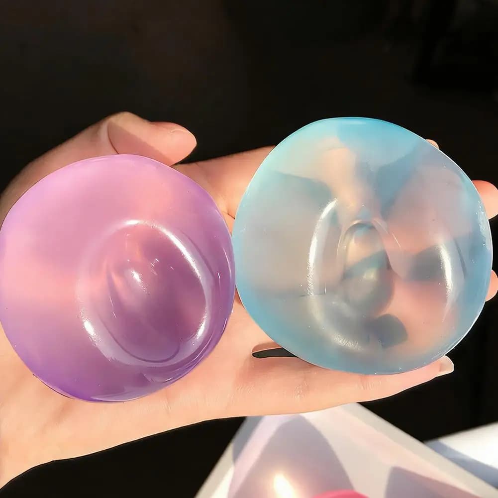 Squishy Moldable Crystal Ball Squeeze Toy Morbido Antistress Sensoriale per Ansia ADHD Autismo Regali per Bambini e Adulti