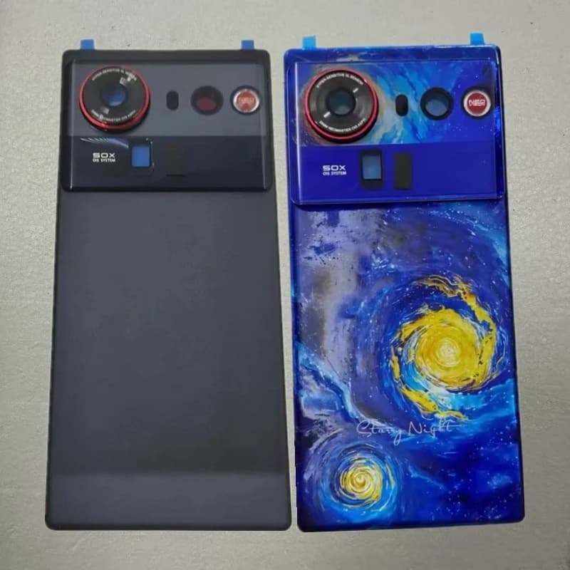 Back Battery Glass Cover Housing Lid Door Rear Case with Camera Frame Lens for ZTE Nubia Z80 Ultra NX741J
