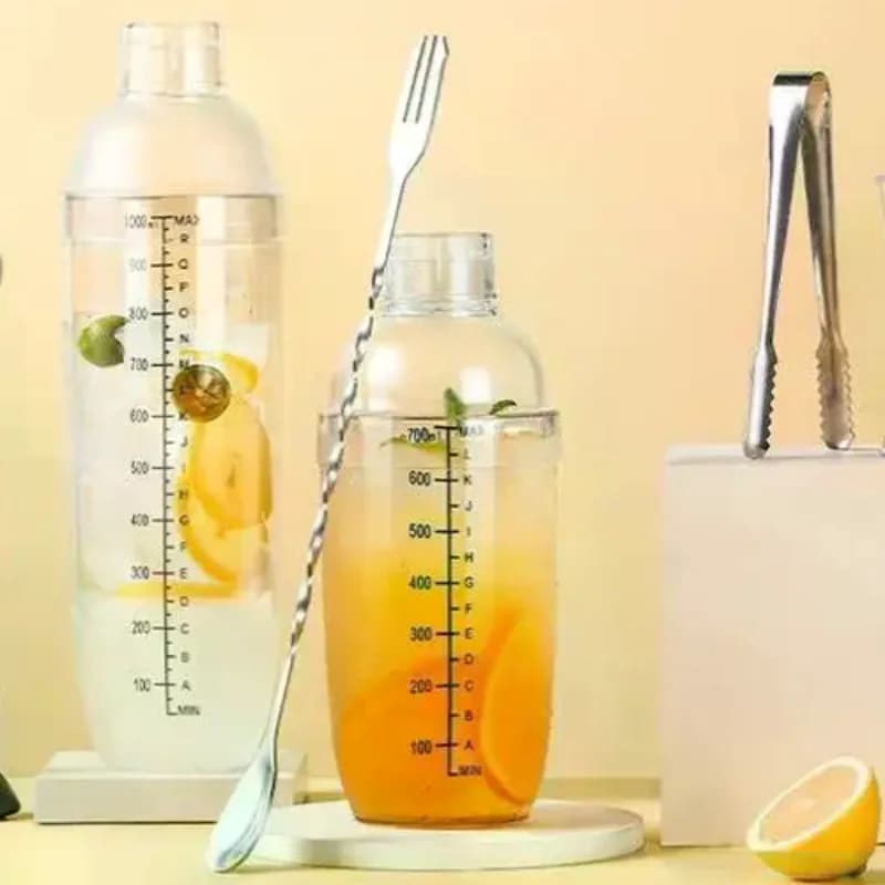 Set da cocktail 3/5/7 pezzi con shaker, jigger dosatore, strumenti per miscelare bevande, per barman e bar domestico