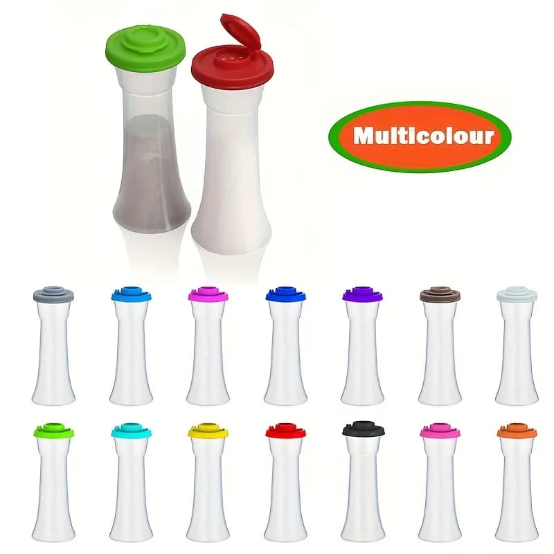 Grande Saliera e Pepiera con Coperchio Rosso, Contenitore per Spezie Ermetico e Impermeabile per Campeggio, Picnic, Cucina all'Aperto, Viaggi e Barbecue