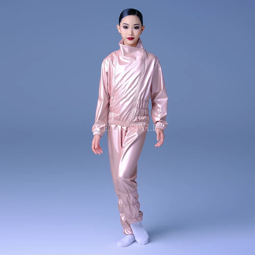 Vennystyle Latin dance tracksuit set Dance girls training suit special jump rope sports sweat suit