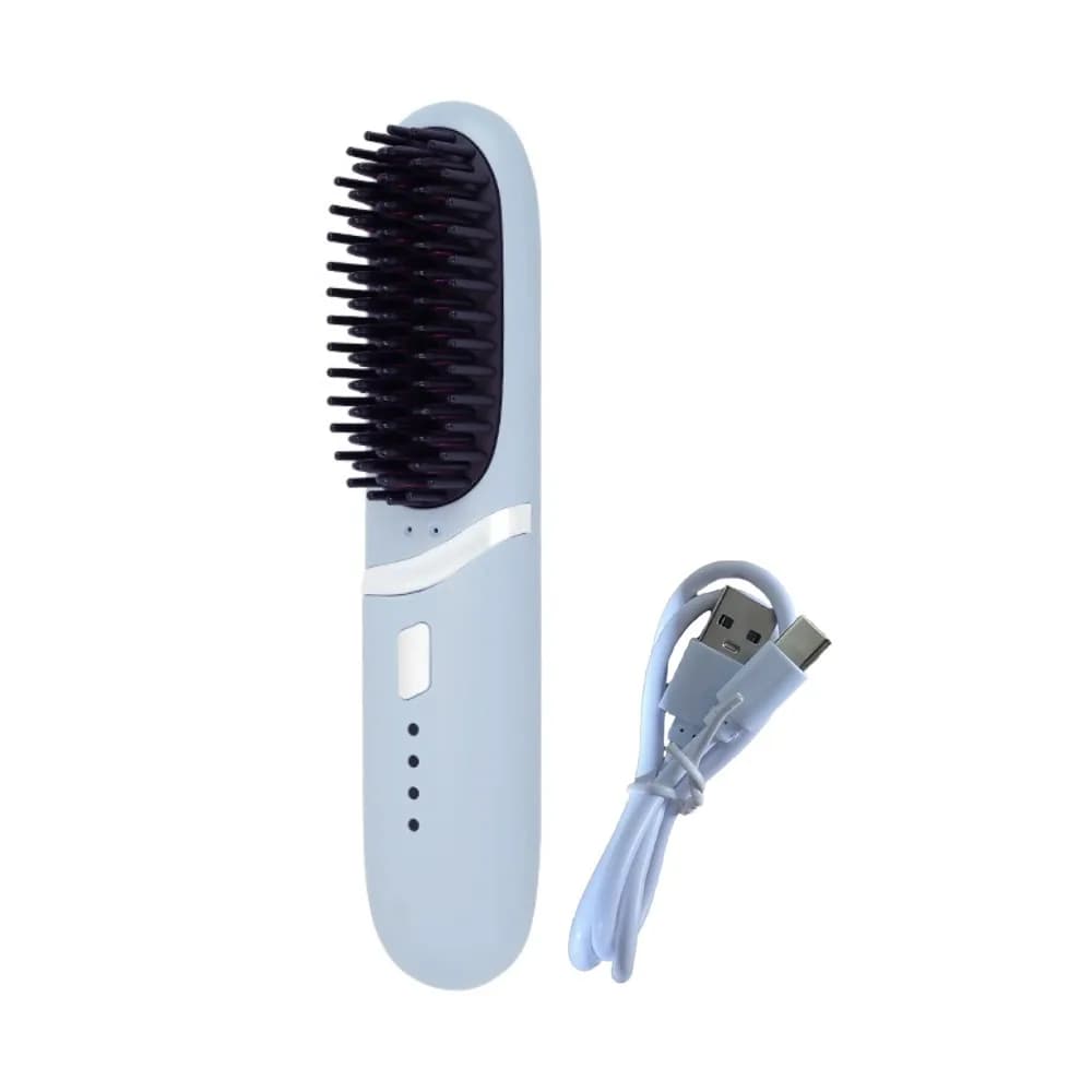 Negative Ion Heating Smooth comb Long-Term Straight Roller Straight Hair Smooth Comb Comb With Double Purpose Recharge 3 Temperature Levels