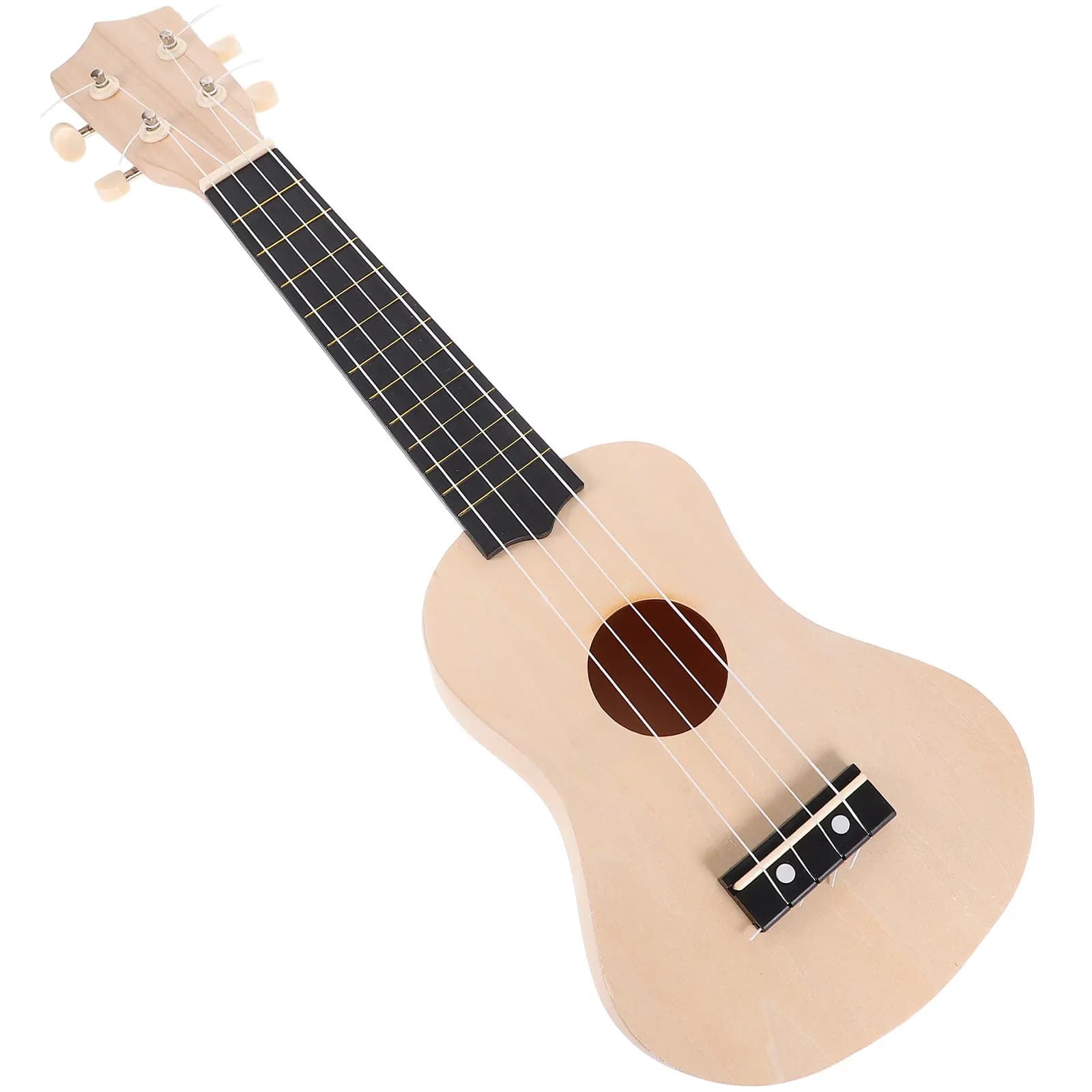 Set Ukulele Fai-da-Te in Legno di Tiglio Non Finito, Kit per Principianti con Strumento Musicale da Assemblare e Dipingere a Mano