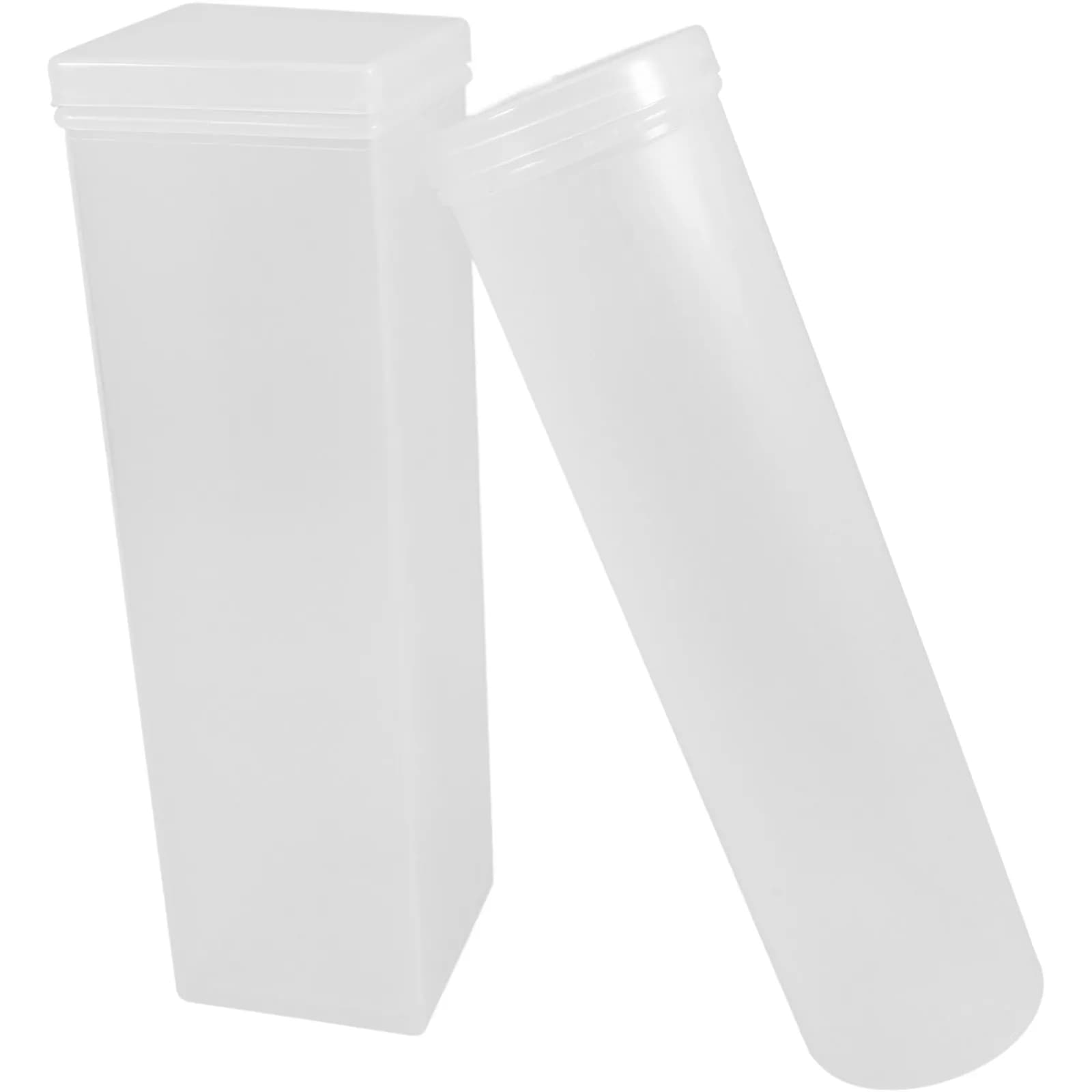 2 Pieces Transparent Hermetic Container Save Spacious for PP Foods, Cookie Box, Cracker, Dessert, for Kitchen and Dispense