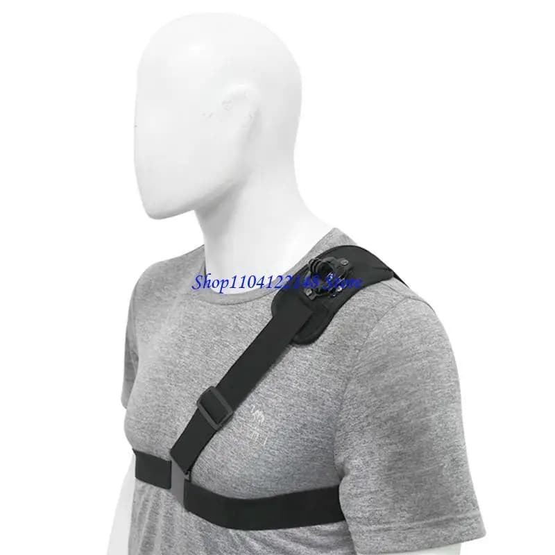 P9FA 360 Degree Rotatable Chest Harness Shoulder Strap Adapter For Multiple Action Camera Models In Outdoor Environment