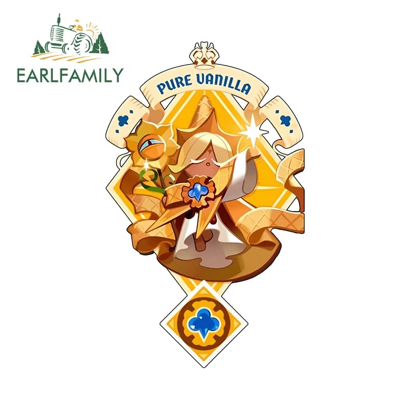 EARLFAMILY For Delicate Cookie Run Kingdom Car Stickers Wonnderful Image Design Laptop Bike Decalcomanie Waterproof helmet Car accessories
