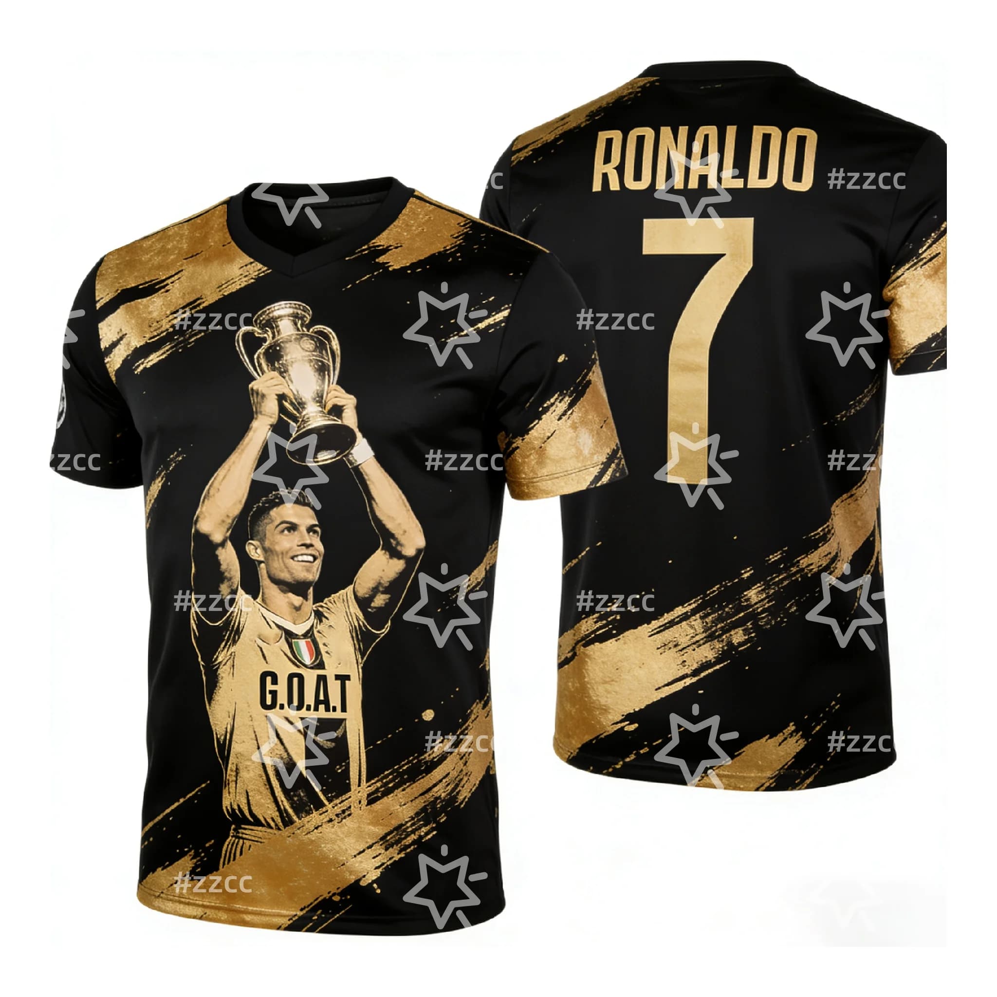 Maglia da calcio commemorativa del fan Ronaldo Edizione commemorativa del club Autunno Sport Dry Quickly T-shirt da uomo Abbigliamento per bambini