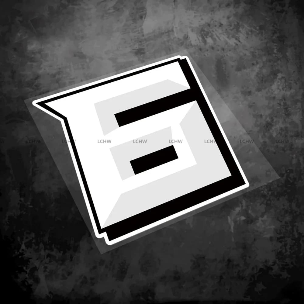 2pcs White 2D Outline 0-9 Number Waterproof Racing Stickers For Motorcycle Helmet Bike Body Decor