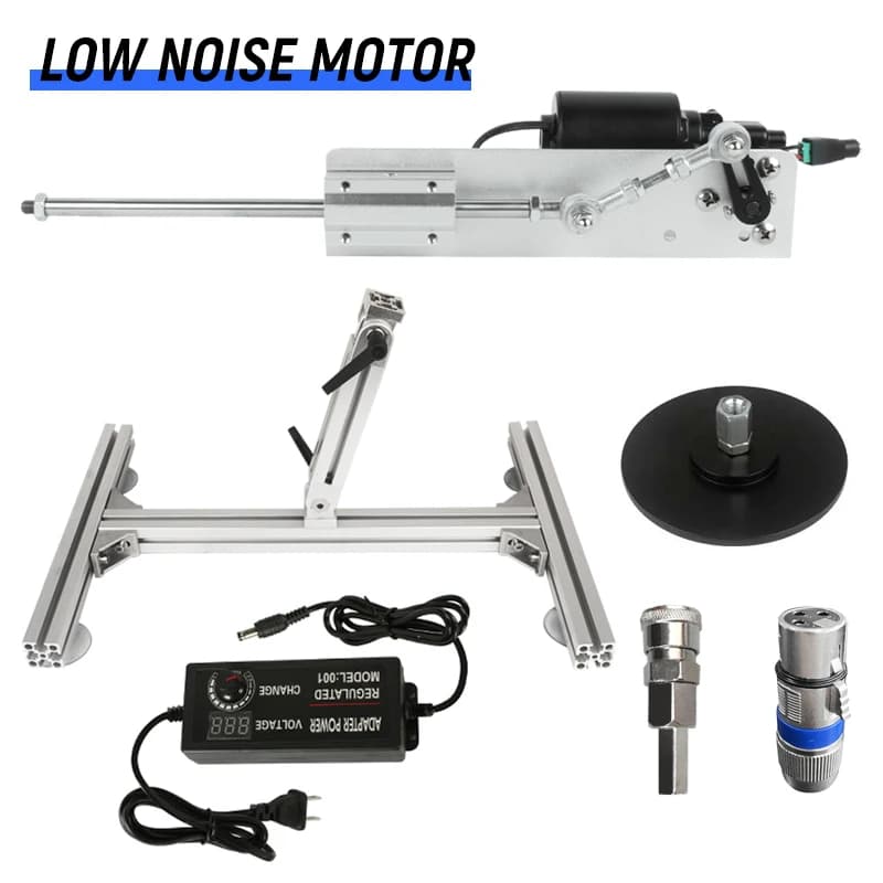 Attuatore lineare telescopico silenzioso 24V DC Corsa 80mm con supporto Riduttore in metallo Meccanismo alternativo Ventose motore