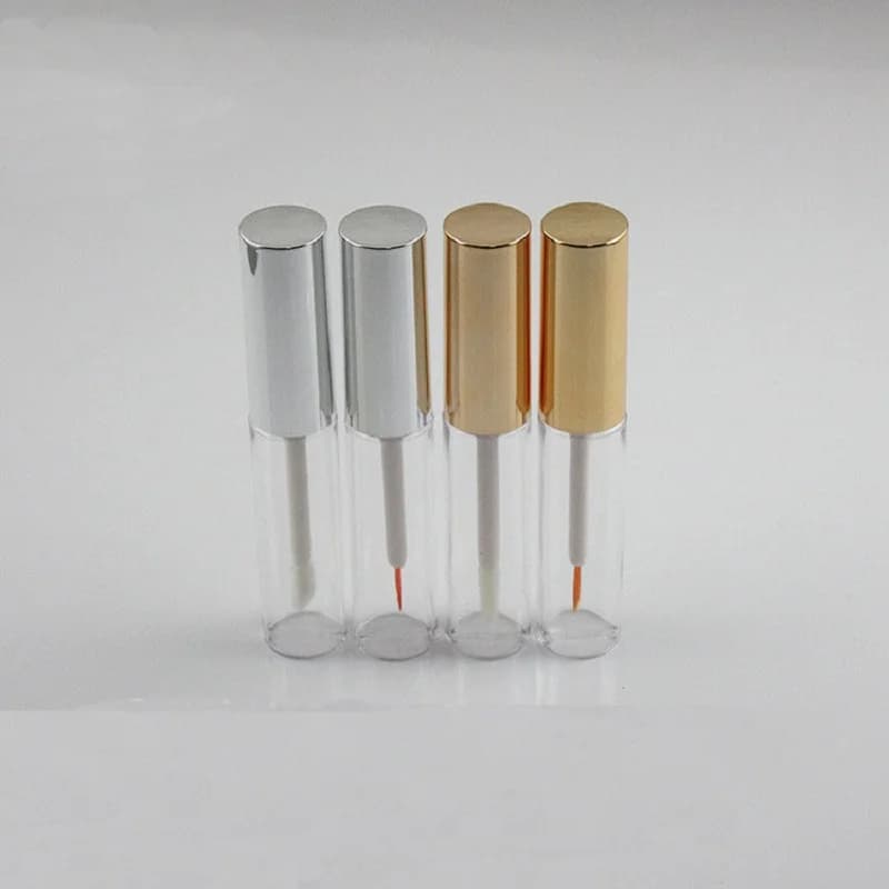 Tubo trasparente da 8 ml per lucidalabbra, mascara, eyeliner, pennello per nail art, booster, salva-olio, gel idratante, balsamo, confezione per make-up