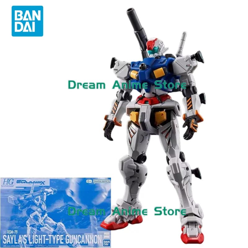 Bandai Original GUNDAM HG 1/144 Anime RGM-79 SAYLA'S LIGHT-TYPE GUNCANNON Action Figure Modello da assemblare Giocattoli Regali per bambini