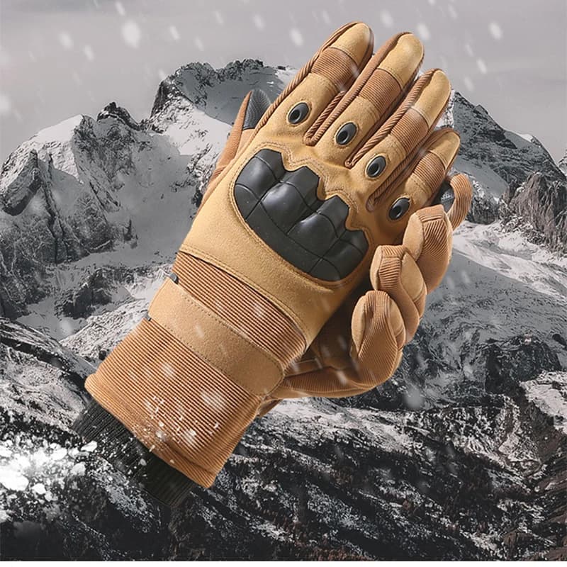 Guanti invernali da uomo per motociclisti all'aperto Guanti da sci ispessiti in pile con touch screen caldo antiscivolo antivento a prova di freddo