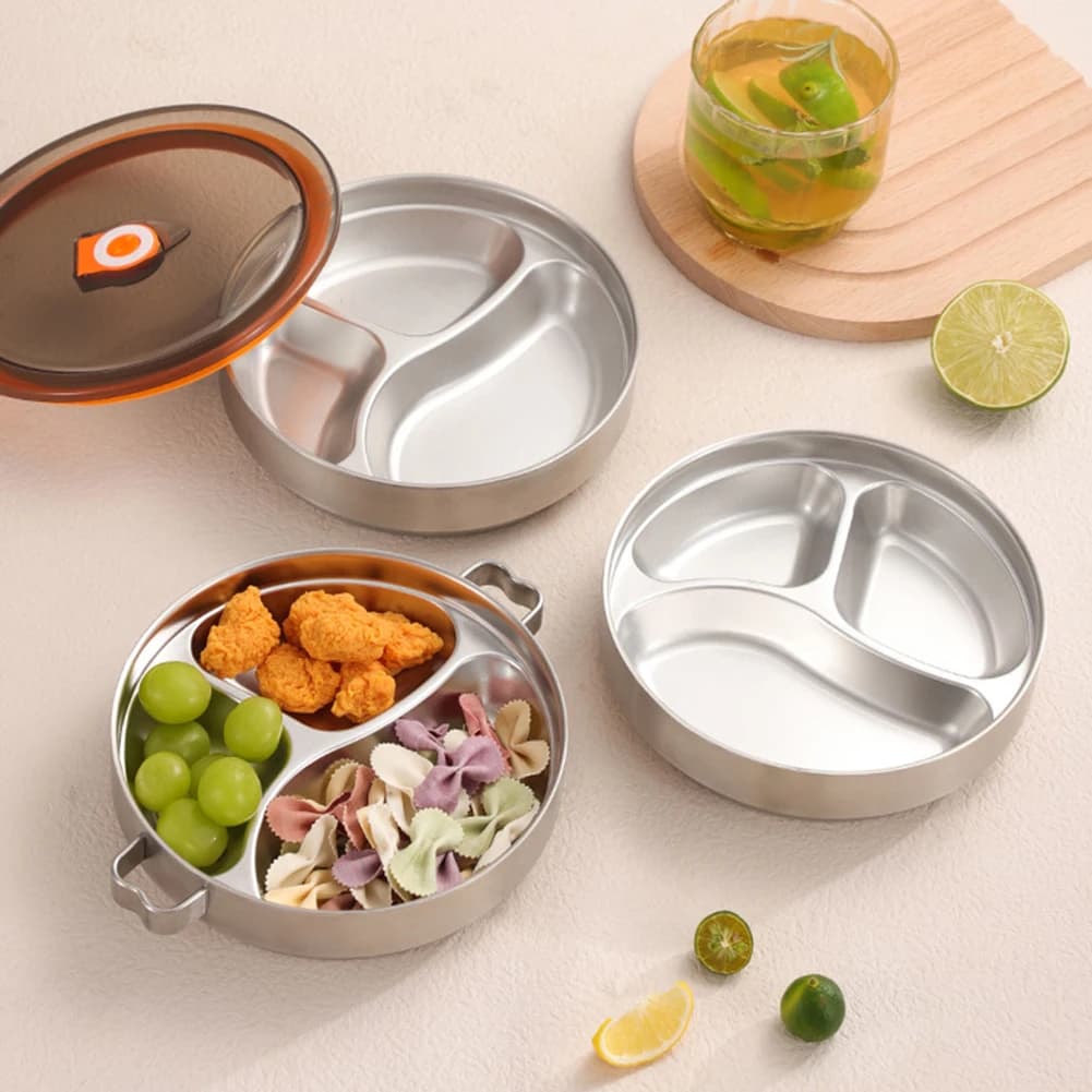 Contenitore per Pranzo Portatile in Acciaio Inox, Termico, Riscaldabile, a Prova di Perdite e Impilabile