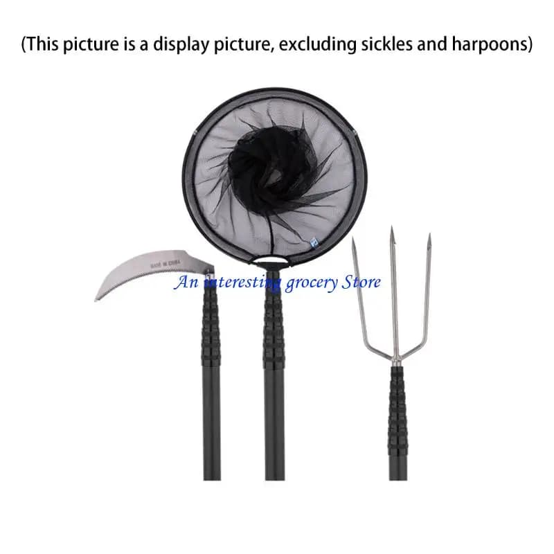 652D Carbon Fiber Fishing Landing Net Rod Long Fishing Net Telescoping Handle