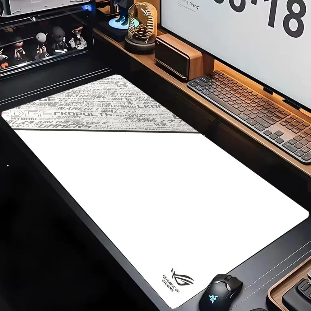 90* 40 XXL mouse pads for desk, mouse mat for play, with sewn edges and non-slip rubber base