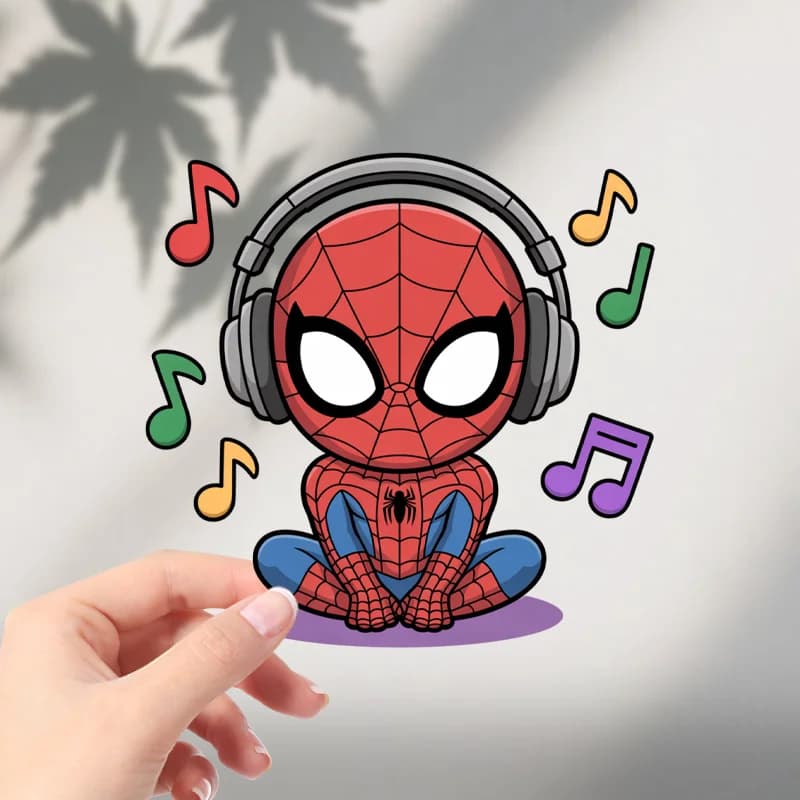 Waterproof PVC Marvel SpiderMan Graffiti Sticker Decorative Decal For Car Body Helmet Laptop Motorcycle