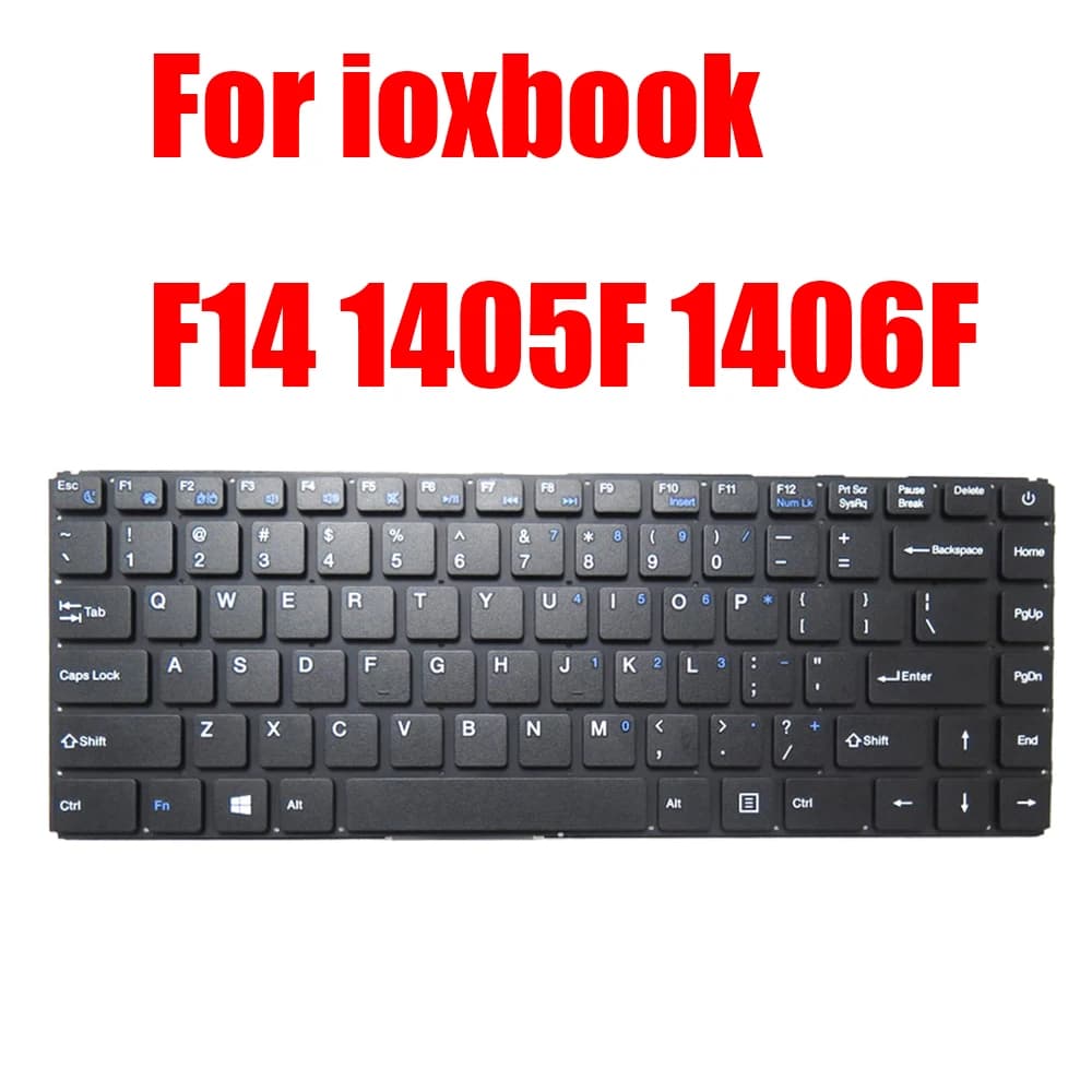 Replacement Laptop Keyboard For Primux For ioxbook F14 1405F 1406F English US Black Without Frame New