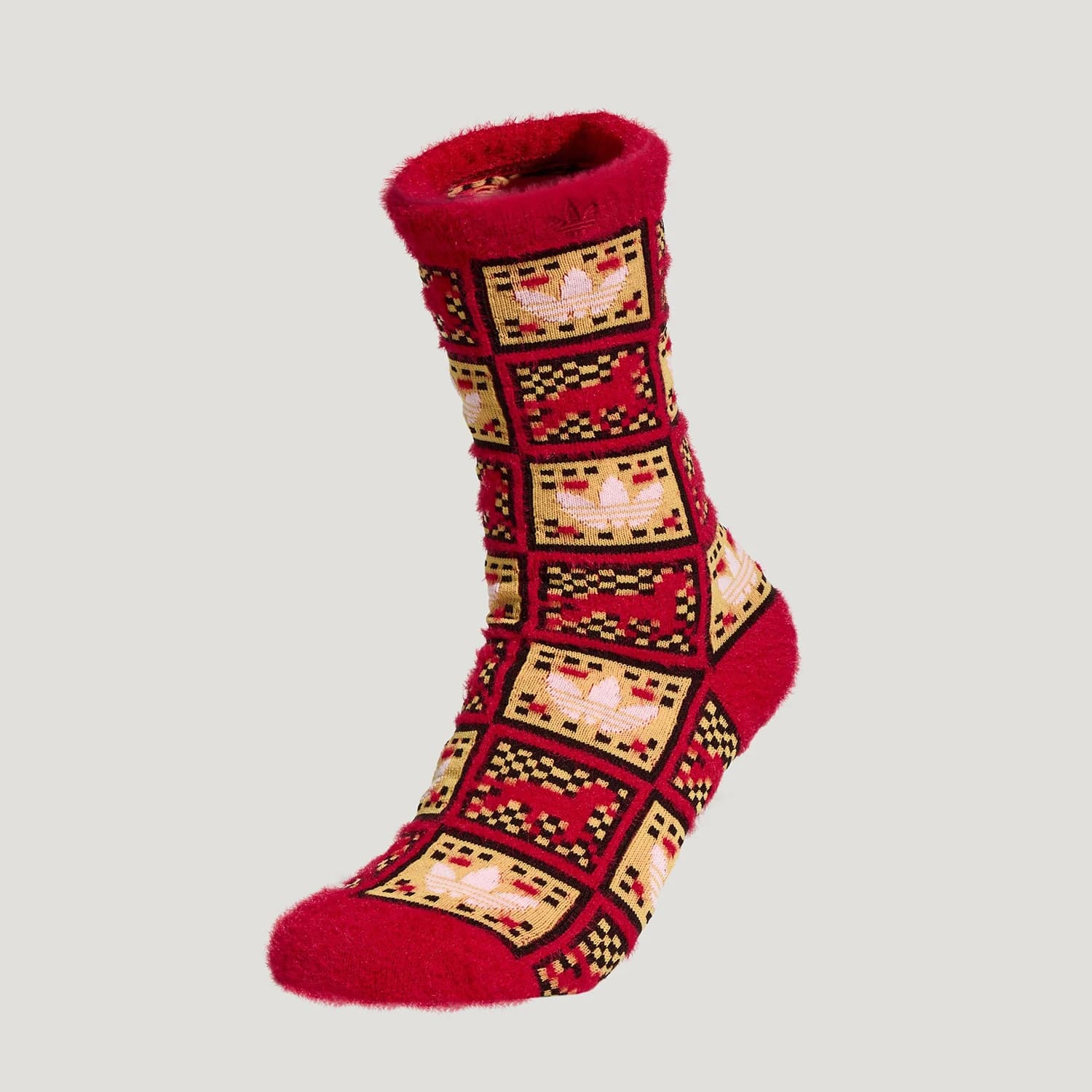 Adidas Authentic Three Leaves Women's New Year Pattern Jacquard Socks One Pair Pack KS2743