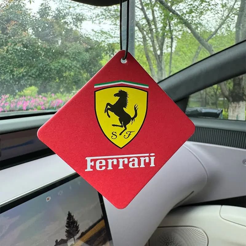 Car Interior Aroma Tablets Natural Purifying Freshener Pendant For Ferrari Roma 488 Portofino F8 F12 Spider SF90 LaFerrari Monza