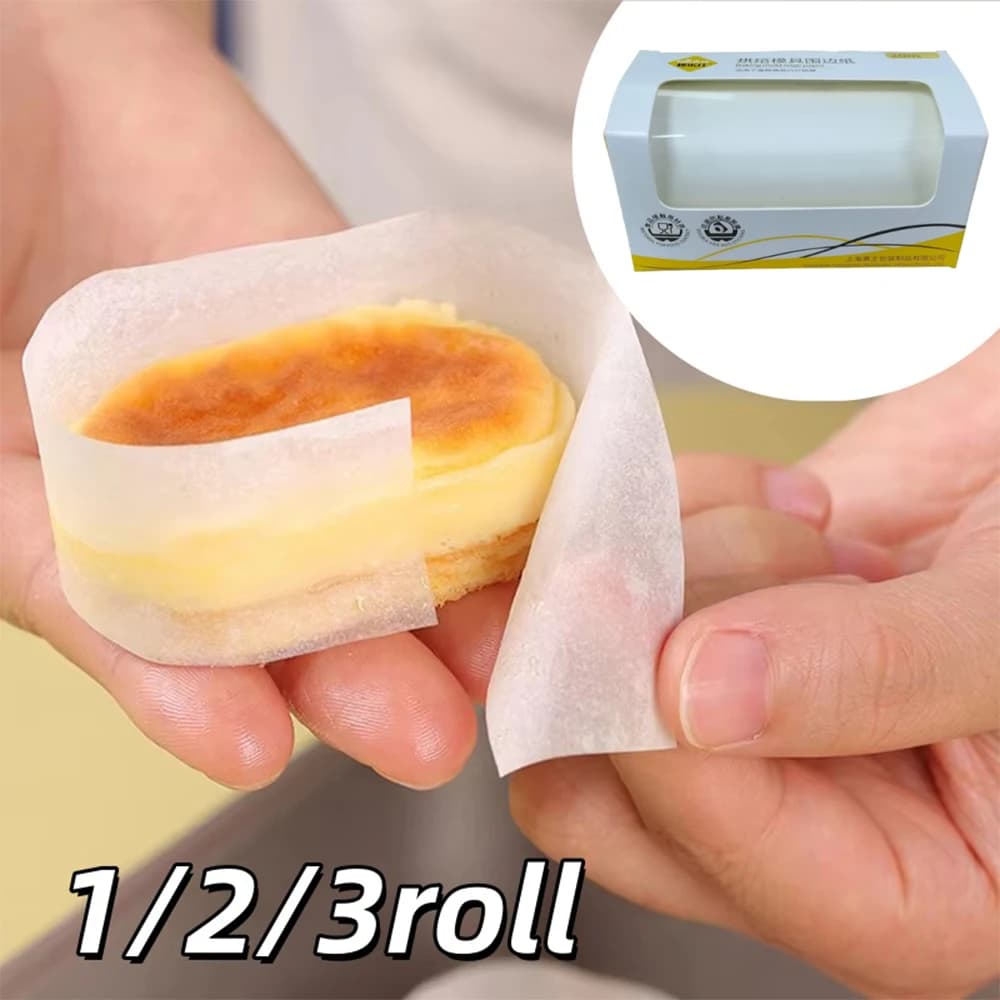 yes1/2/3 Roll 20m Non-Stick Baking Paper High Temperature Resistant Cake Pan Liner for Microwave Oven Air Fryer Edges Bakery Too