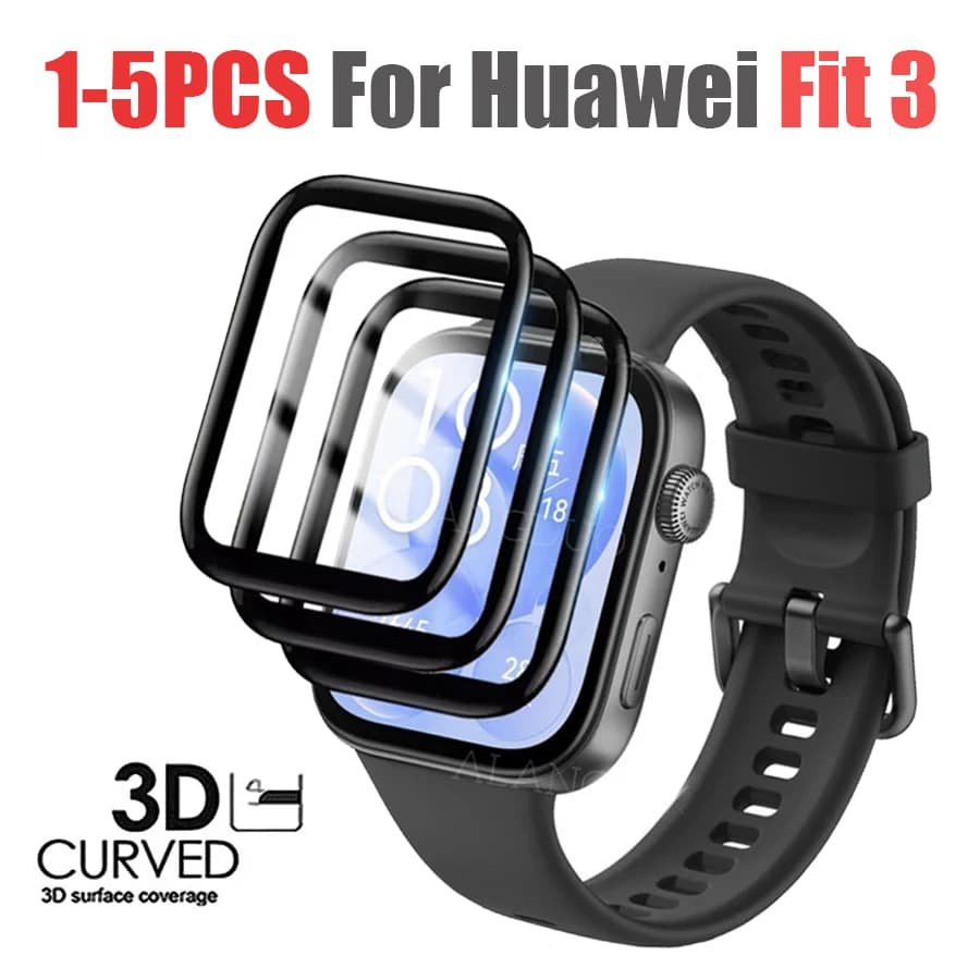 Pellicola salvaschermo da 1-5 pezzi per Huawei Watch Fit 3 pellicola antigraffio per Huawei Fit3 pellicola protettiva UltraHD a copertura totale non in vetro