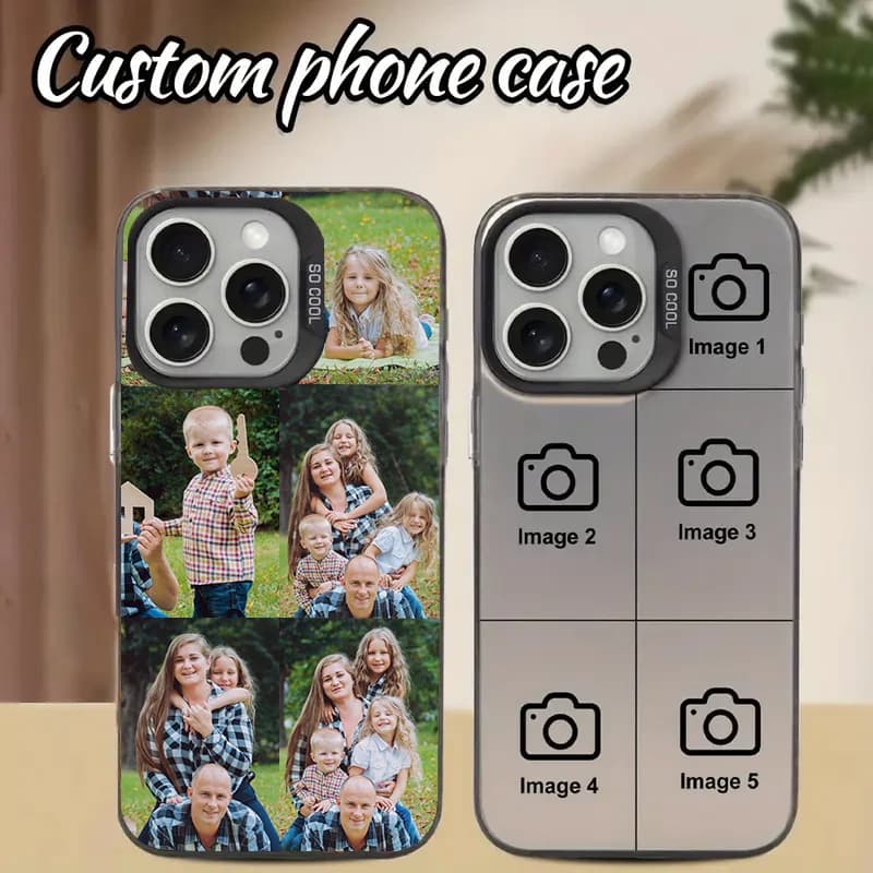 Custodia per telefono antiurto IMD fai da te multifoto personalizzata adatta per iPhone 17 Air 16e 16 15 14 13 12 11 Pro Max Plus Mini
