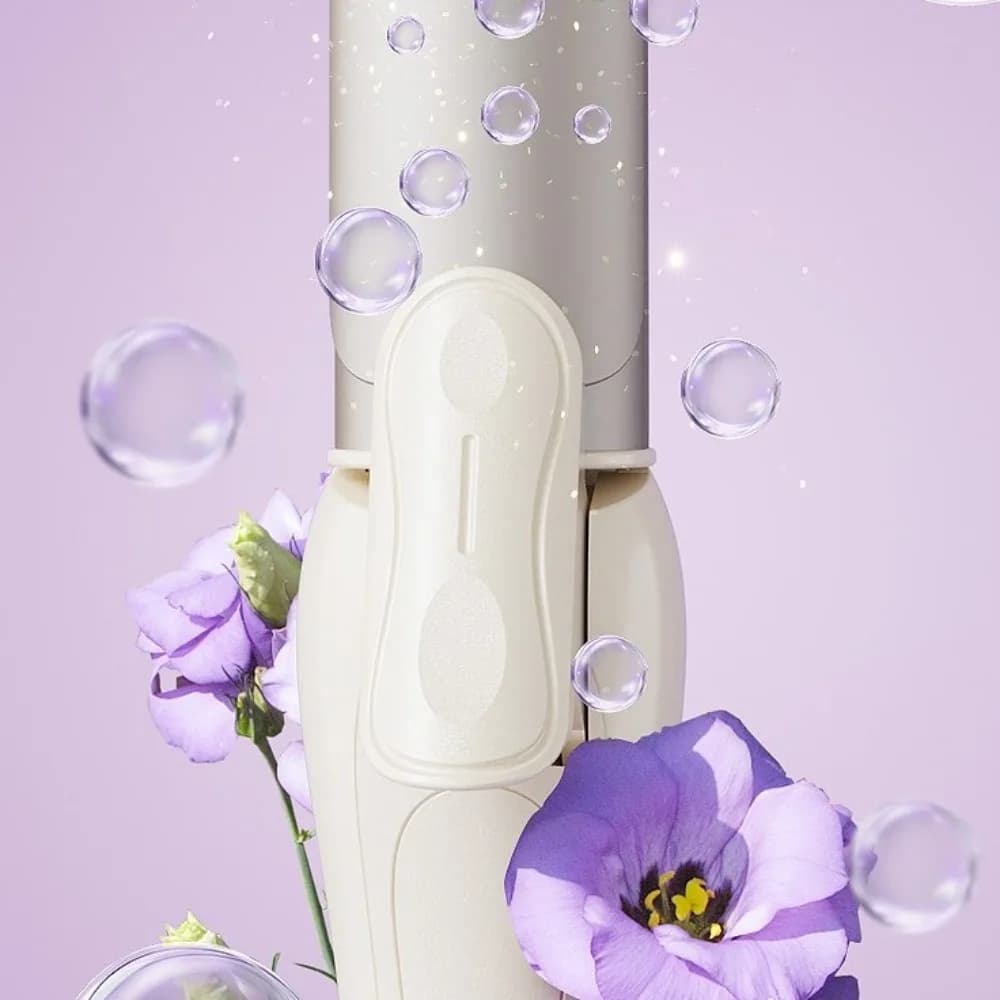Professional 2 in 1 curling iron with plastic housing, superior insulation, fast heating and adjustable temperature