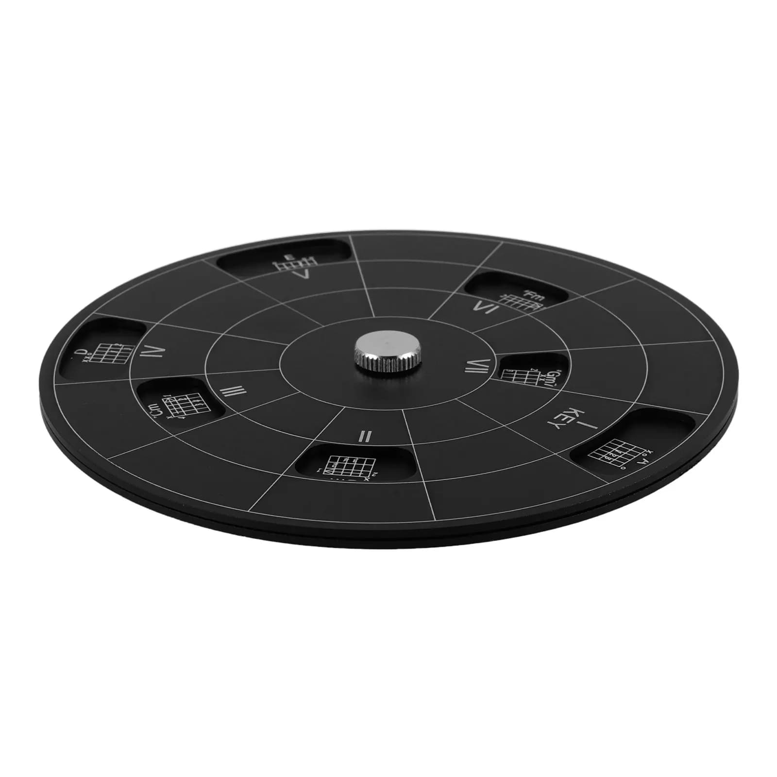 Ruota per Accordi in Lega di Alluminio, Strumento Melodico per Chitarra, Ukulele, Pianoforte, Teoria Musicale dei Quinti, Robusta per la Pratica del Musicista