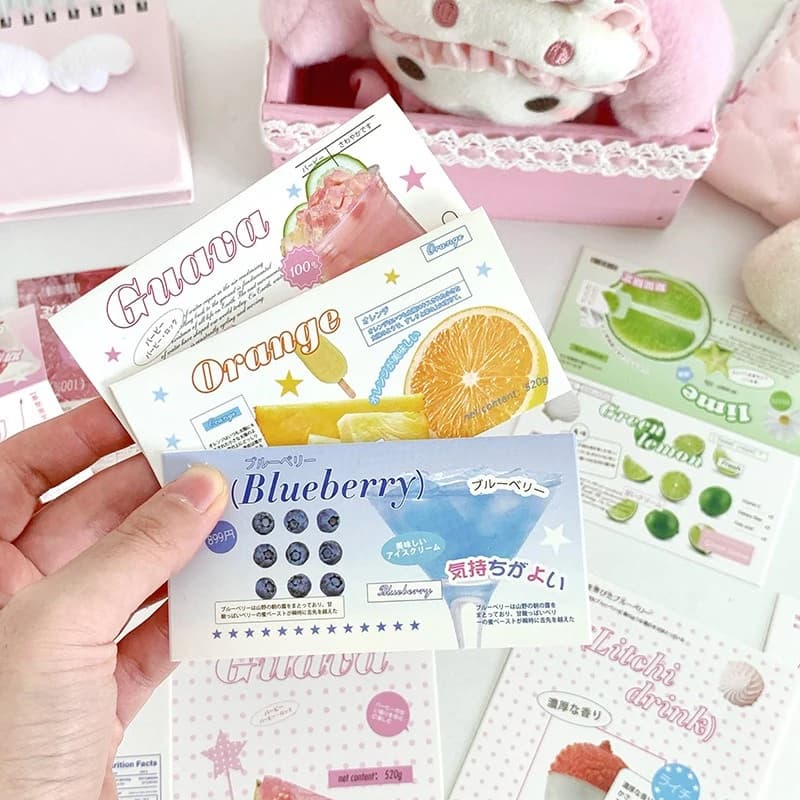 Set di 10 Carte Protettive per Foto in Stile Coreano, Carte Decorative per Confezioni Regalo