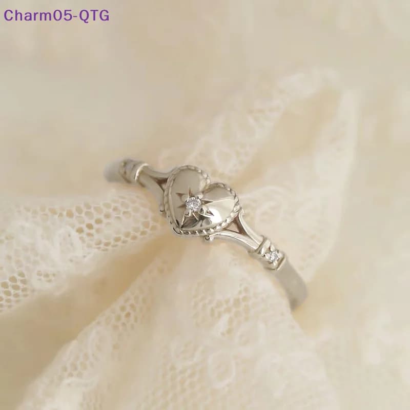 NEW New Fashion Hot Selling Gold Plated Stainless Steel Rings For Women Heart Ring Jewelry Accessories Wholesale Size 6-11