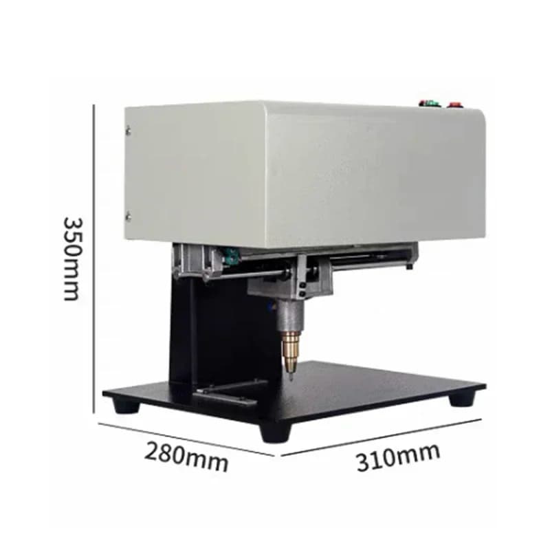 Eccellente macchina per marcatura elettrica pneumatica laser Macchina per incidere targhette in metallo Parti in acciaio inossidabile Desktop piccolo 190X120