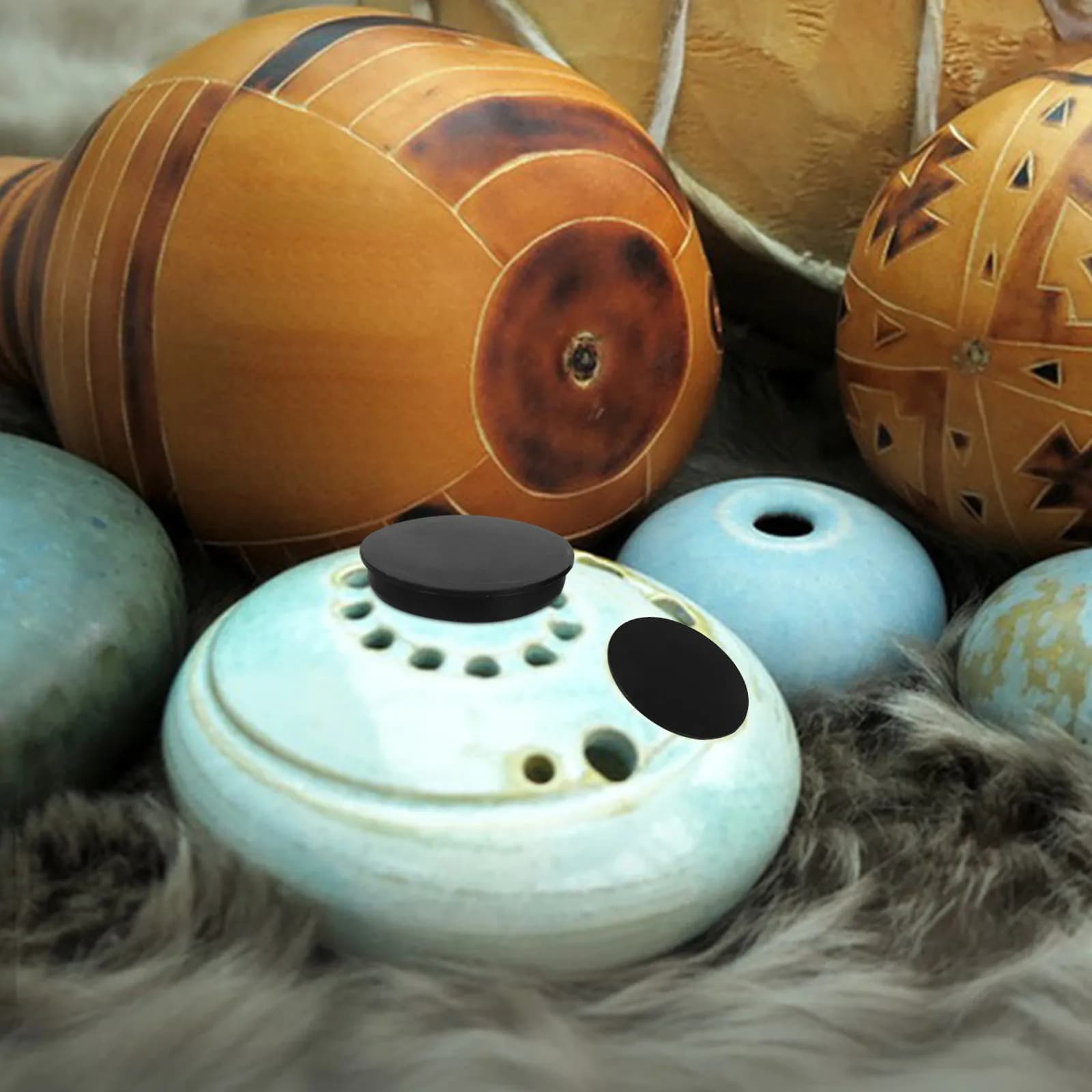 2 Pezzi Coperture Silenziose per Handpan e Tong Drum, Cuscinetti in Silicone per Riduzione del Rumore, Smorzatori Insonorizzanti per Pratica in Studio Domestico
