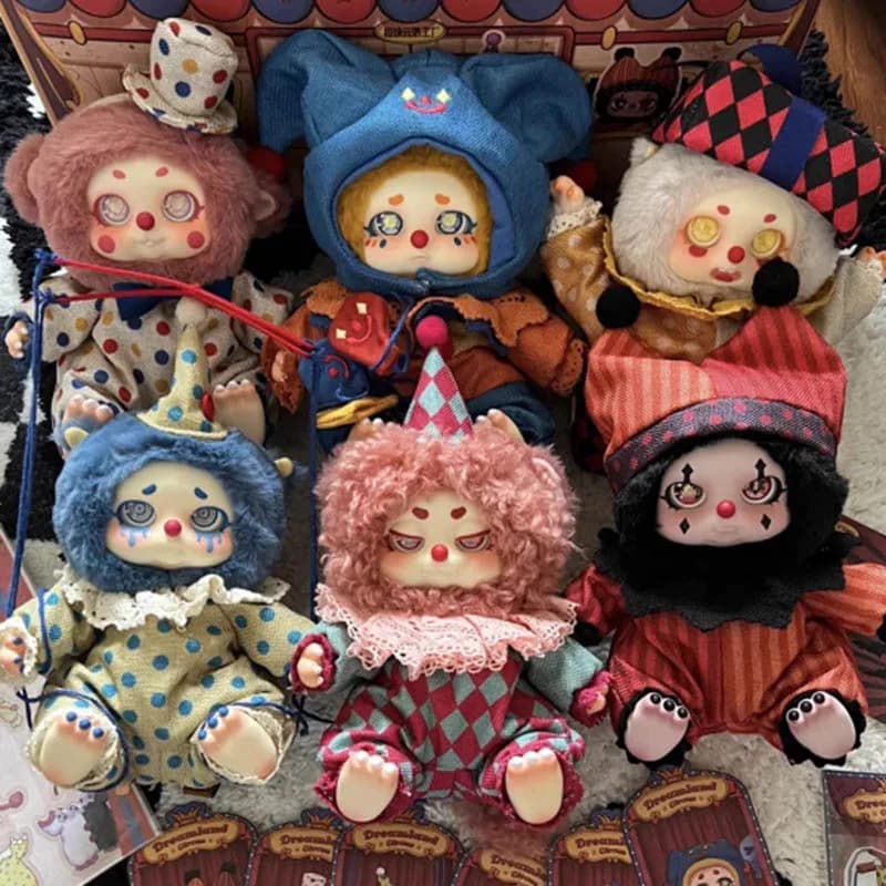 Originale Timeshare Cino Dreamland Circus Series Blind Box Kawaii peluche pendenti ornamenti Cute Anime Figure Model Doll Girl Gift