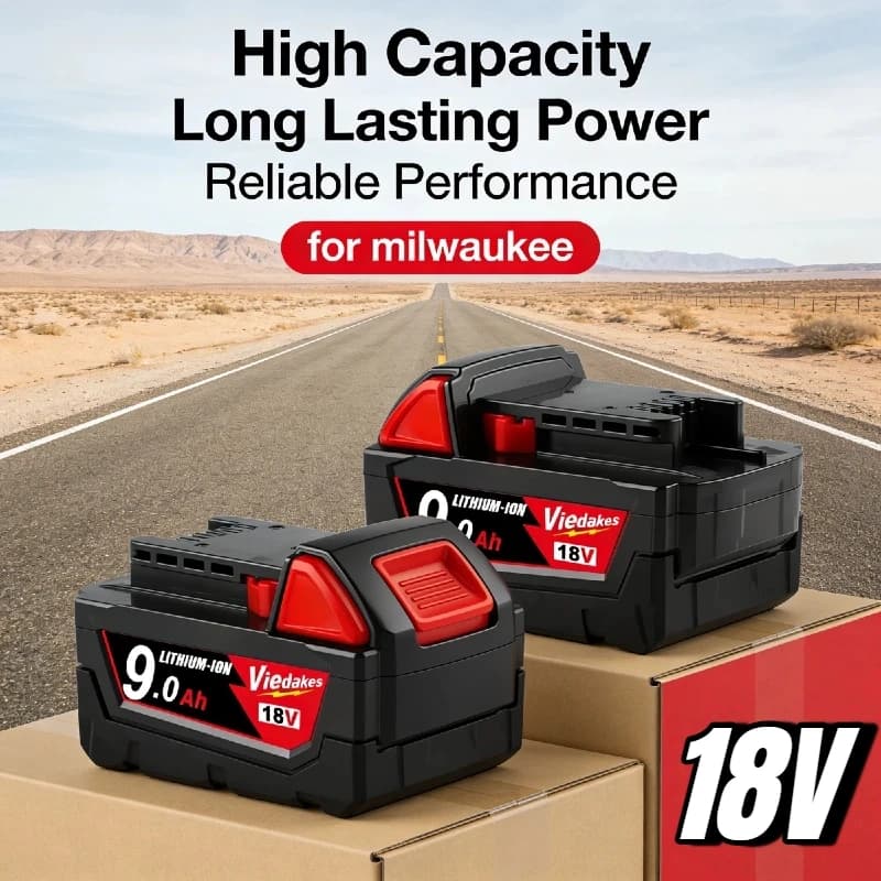 100% originale Per batteria Milwaukee 18V 5AH/6AH/9AH batteria ad alta energia, per M18B5 48-11-2402 48-11-2411 48-11-2401 MIL-12A-LI 🔋