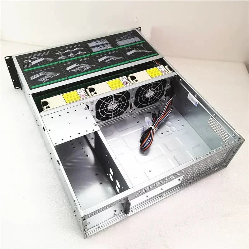 Storage super enorme 24 alloggiamenti 4u Hotswap Rack NVR NAS Server Chassis S46524 per Chia Mining Storage Server Chassis