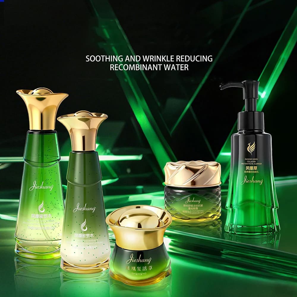 Phoenix Grass Collagen Recombinant Face Cream Women's Facial Skin Care Sets Korean beauty Products Facial Serum Face Care Tonic