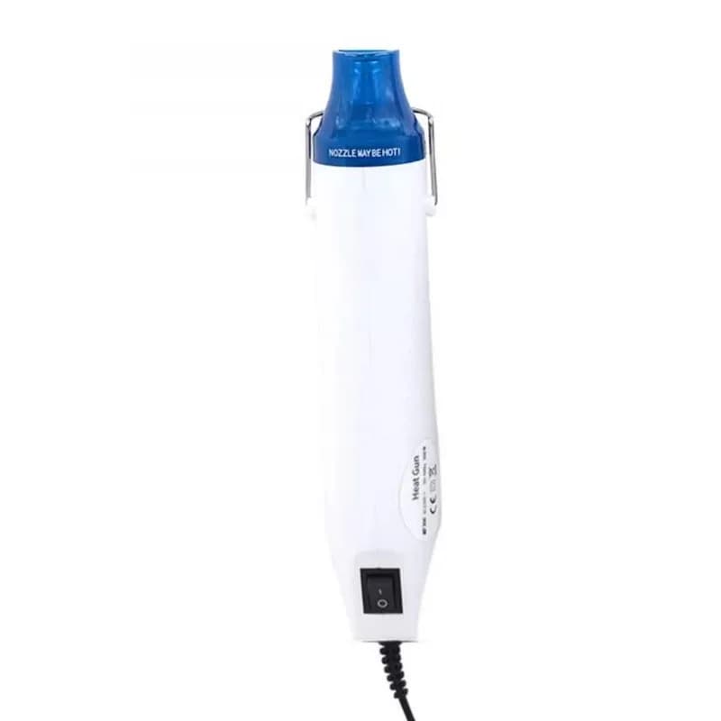 Riscaldamento e modellatura dell'argilla polimerica fai da te, 200 ° C, pistola termica in ceramica 220 V, mini strumento ad aria calda portatile da 300 W per la produzione di argilla