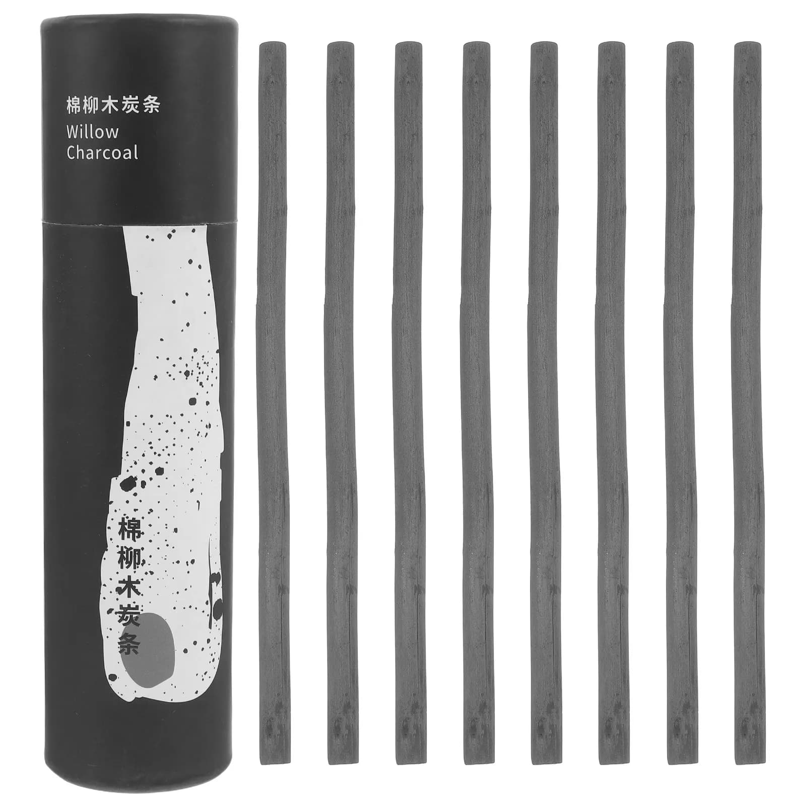 25Pcs Jumbo Willow Charcoal Sticks Premium Soft Consistent Application Sketching Pencils for Artists Students Detailed Shading