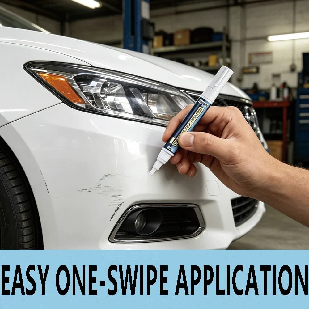 Car paint scratches repair brush pen waterproof water paint marker pen car tire tread care automotive black white red silver