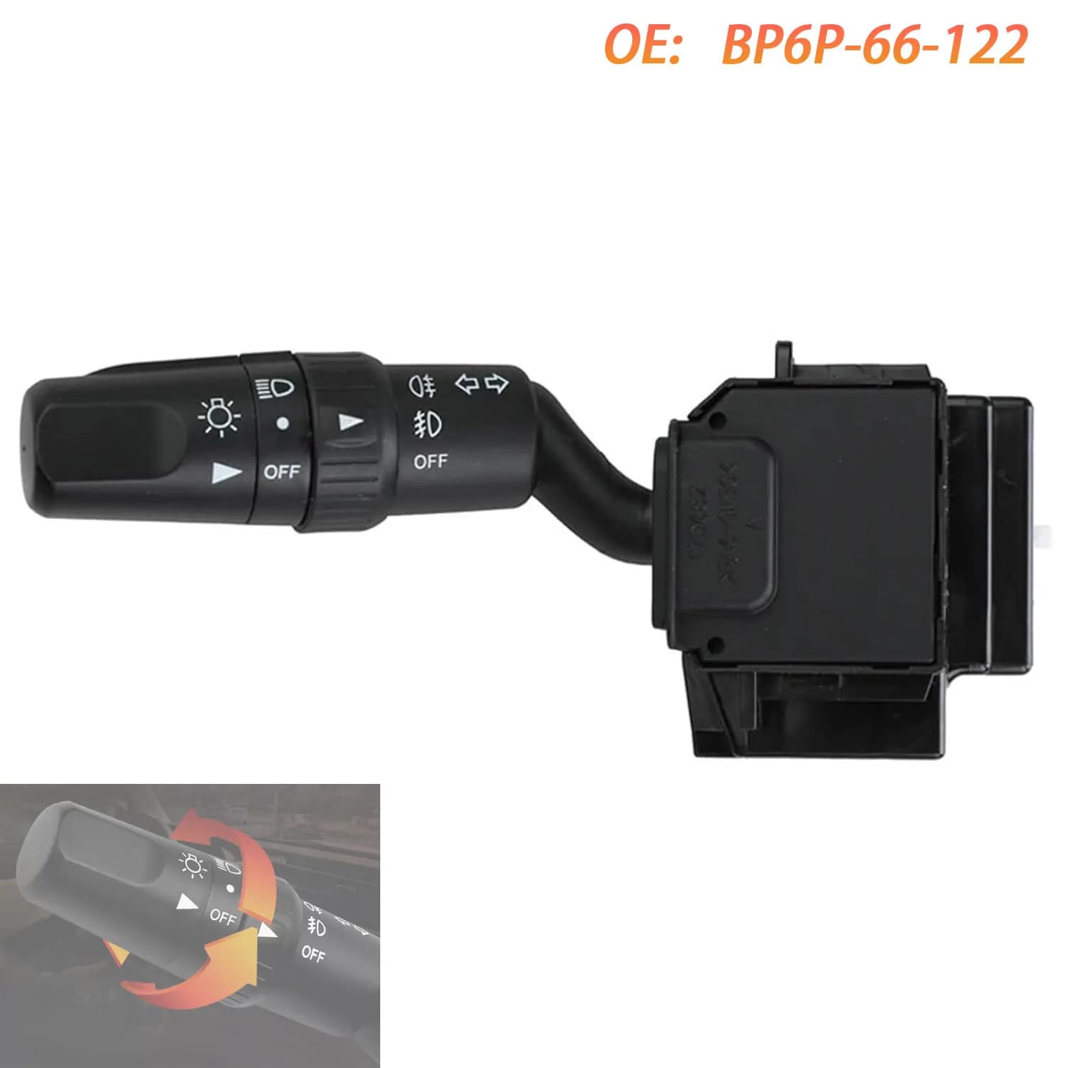 For Mazda 3 2004 2005 2006 2007 2008 2009 Headlight Dimmer Switch Direct Replacement BP6P-66-122 BP6P66122