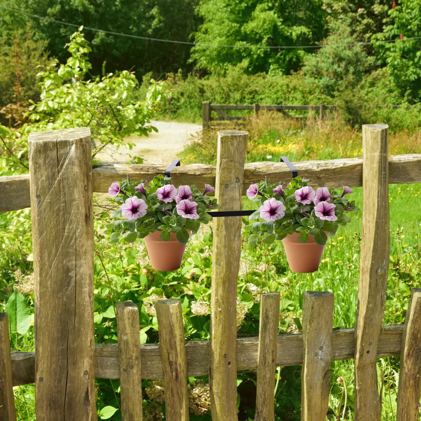 1Pcs Farmhouse Wall Planter Heavy Duty Rust Resistant Hanging Flower Pot for Indoor Plants Decor Living Room Bedroom Office