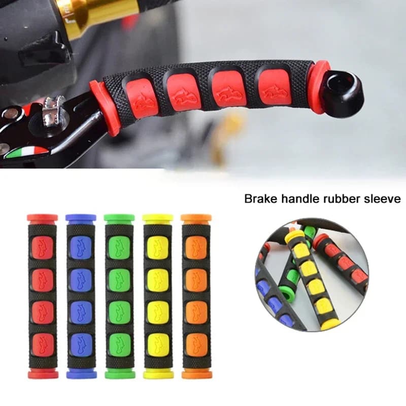 New 2pc Motorcycle Brake Handle Cover Silicone Protector Anti-Slip Motorbike Handlebar Covers Gloves Moto Grip Accessories