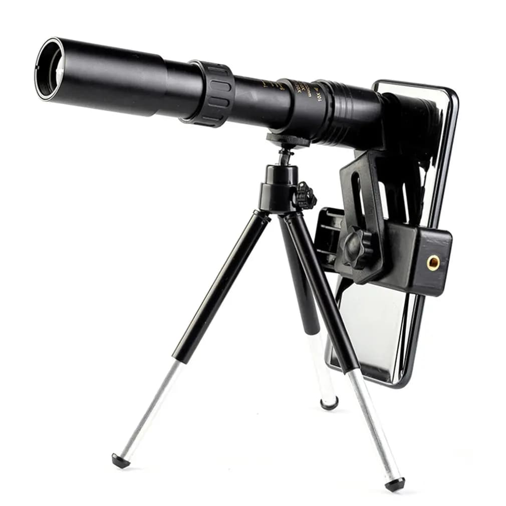 Telescopio da esterno con clip per foto treppiede Monocolo portatile HD ad alto ingrandimento Strumento da caccia per telescopio impermeabile retrattile