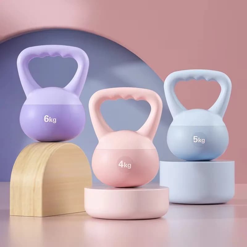 Kettlebell Coated: Perfect for women's home training, specialized for squat, hip strength exercises and free weight training