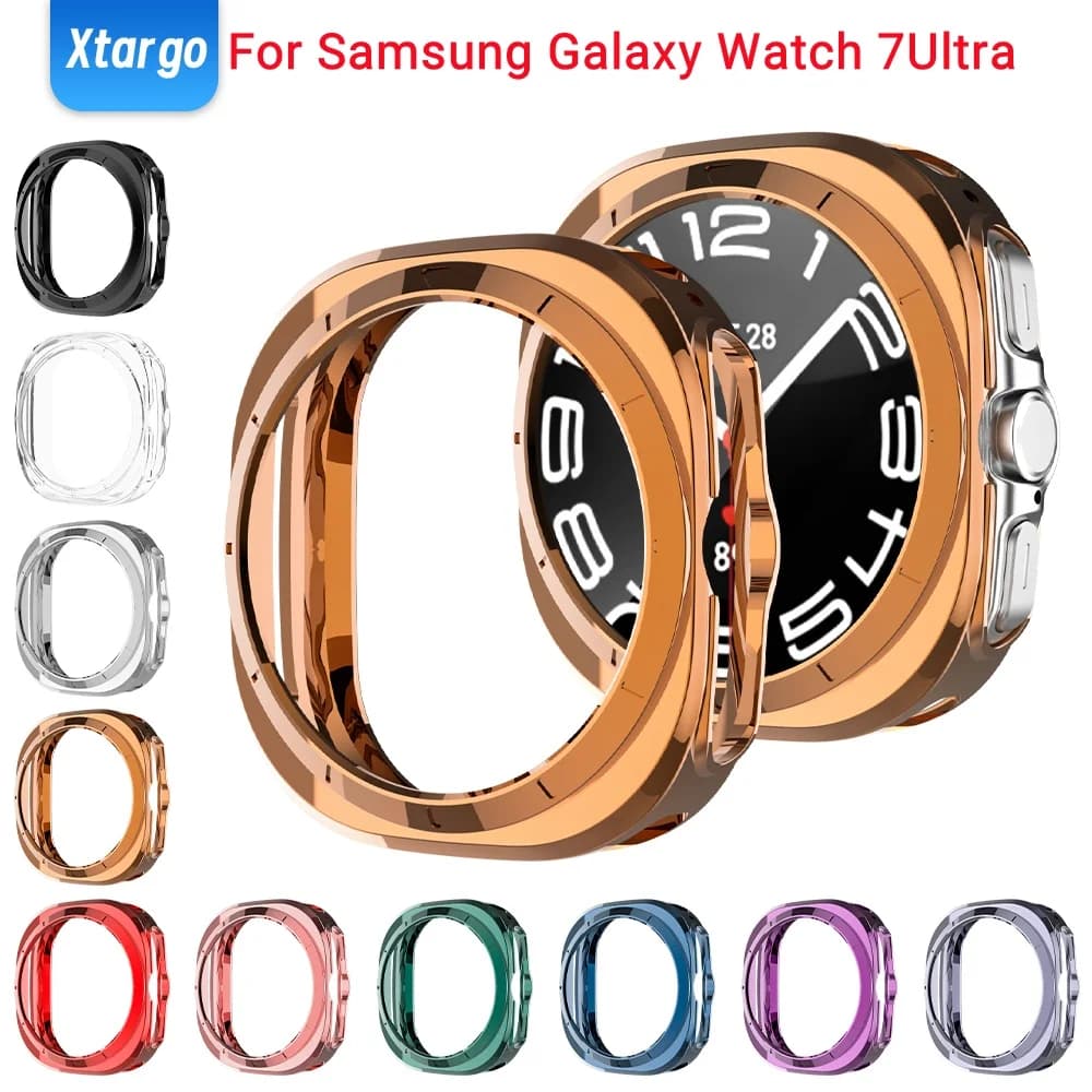 Custodia in TPU per Samsung Galaxy Watch 7 Ultra 47mm Protezione morbida per telaio Protezione antigraffio per Galaxy Watch Ultra
