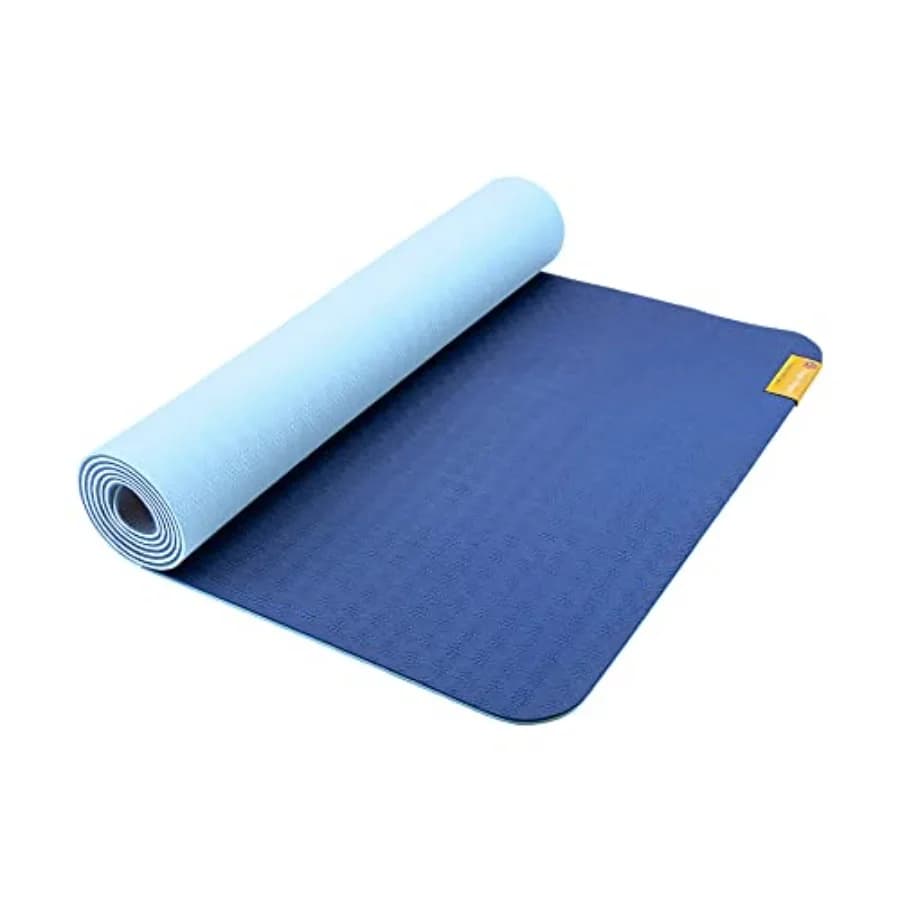 Tappetino Yoga Earth Elements 5 mm - Texture Antiscivolo, Cuscino Reversibile, Materiale Non Tossico Biodegradabile, Leggero