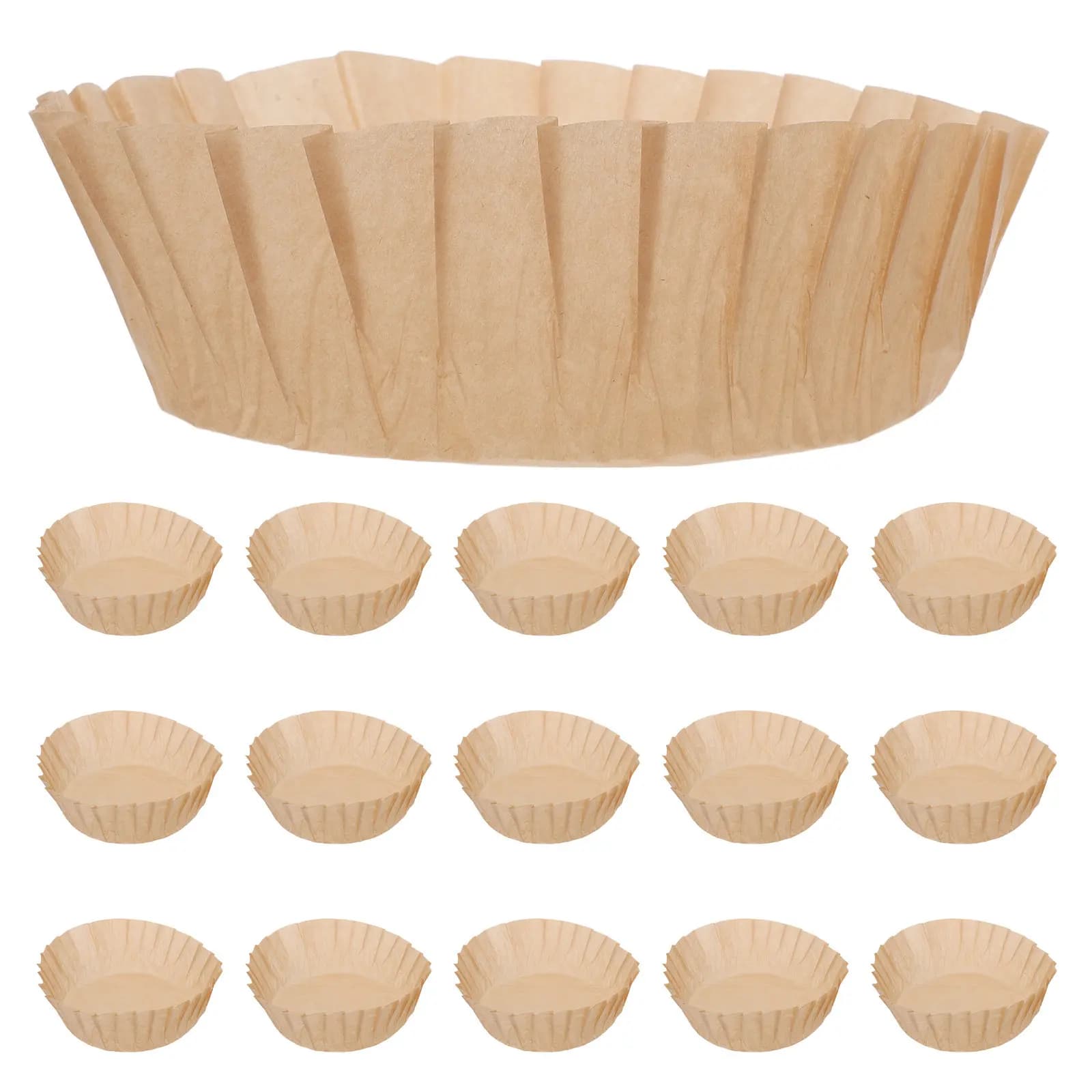 100 Pezzi Fogli di Carta Forno Rotondi da 8 Pollici Antiaderenti Resistenti al Calore per Cestelli Friggitrice ad Aria, Stampi per Torte e Banana