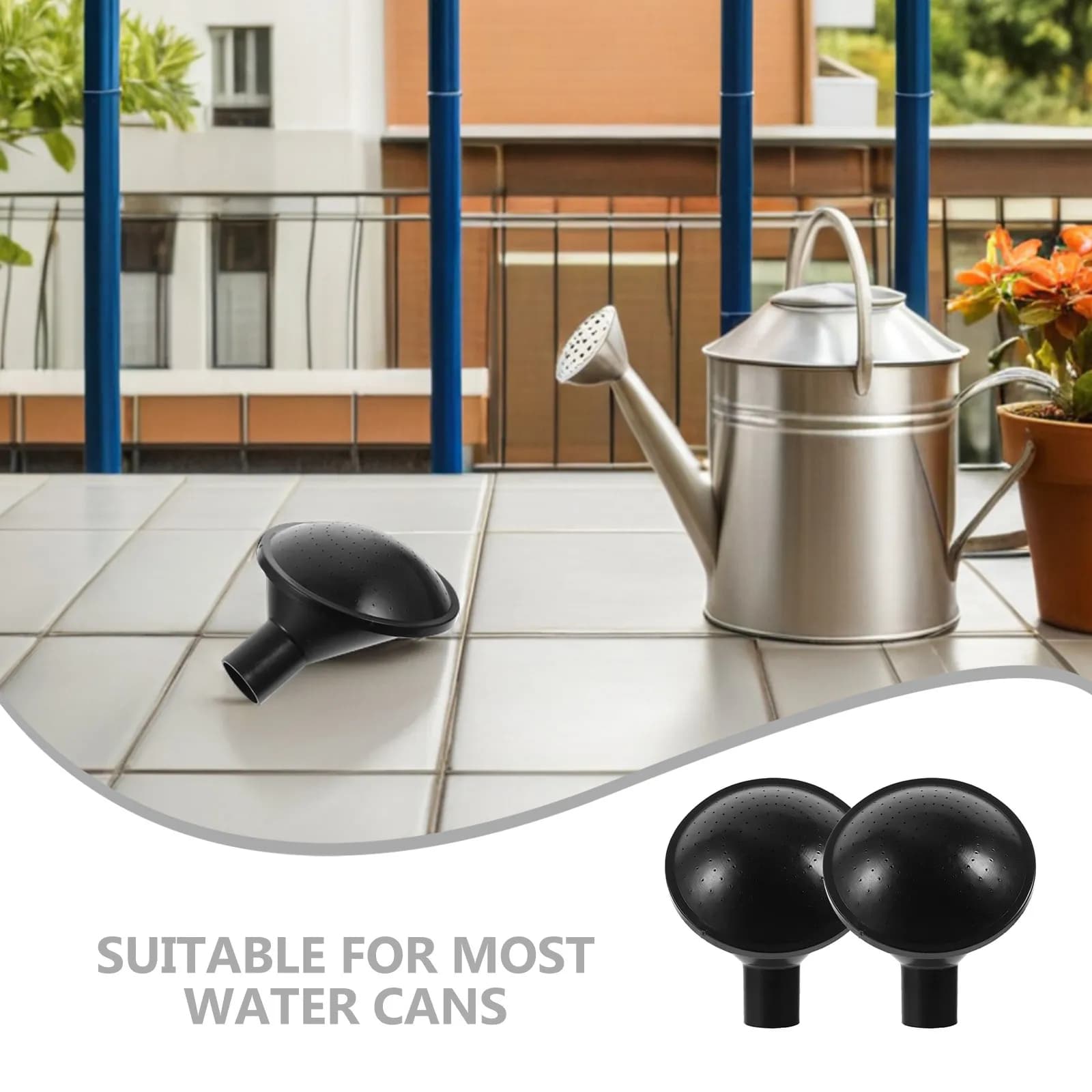 2 Pezzi Tappi Spruzzatori per Annaffiatoio, Design Ergonomico, Ugello in Plastica per Irrigazione Giardino, per Bonsai, Piante in Vaso, Attrezzo per Vasi di Fiori