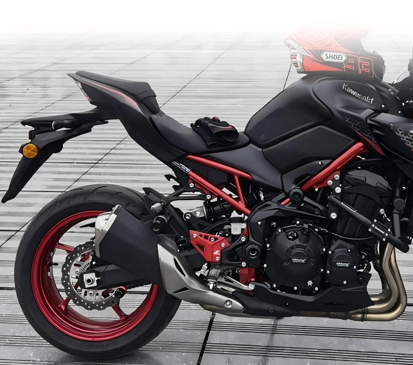Kawasaki Z900 Accessori moto Pedale dopo il piede Scheda decorativa Copertura protettiva antiurto Parti di attrezzature per moto